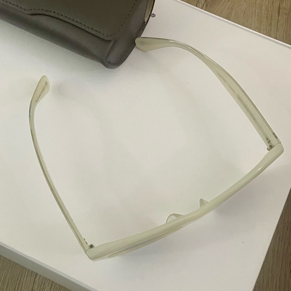 NEW Oliver Peoples Isba Sunglasses Ecru Cream Vintage Classic Designer - Picture 9 of 10